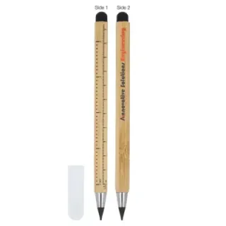 Sustainable long-life pencil & ruler bamboo - LT91594 (gadzety reklamowe)